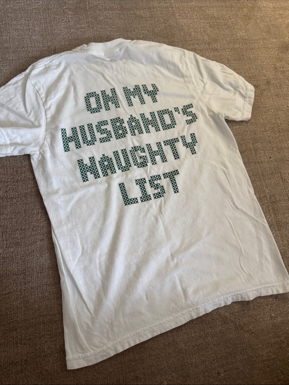S Hubs & Hers On My Husband's Naughty List Tee